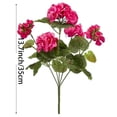 thumbnail image 3 of Artificial Geraniums Outdoor Flowers, Fake Silk Plants with Blooms, UV Resistant Plastic Greenery, Spring Floral Decor, Artificial Flowers for Garden Porch Planter Decoration, 3 of 4