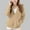 Khaki, variant on Kids Long Sleeve Outfit Boat Neck Jacquard Warm Hooded Hoodies Outfits Sweatshirt for Boy Girl with Pockets 5-15 Years