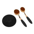 thumbnail image 4 of Applicator,Sunscreen Applicator Brush Cover And Pad Kit Sunscreen Applicator Sunscreen Brush Kit 3pcs Soft Bristle Applicator Brush With Bristle Sunscreen Brush With Cover And, 4 of 5