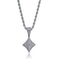 thumbnail image 2 of LAICAIW Iced Out Club Diamond Heart Spade Playing Cards Simulated Lab diamonds Pendant Necklace, 2 of 6