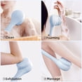 thumbnail image 3 of Electric Body Brush Back Scrubber for Shower, Waterproof Long Dual Handle Power Body Scrubber with 3 Heads, Rechargeable Bath Brush & 2 Speeds, for Cleansing, Exfoliating and Massaging Skin, 3 of 10