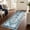 Blue, variant on WANLISELL 2' x 6' Hallway Runner Rug, Washable Low Pile Distressed Carpet, Non Slip Runners for Laundry, Bedroom, Entrance, Kitchen, Green & Brown