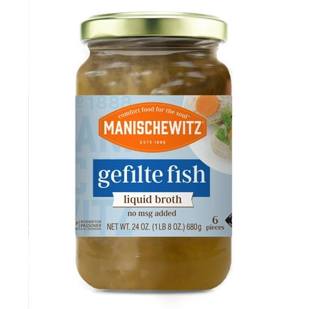 Manischewitz Gefilte Fish In Liquid Broth, 24 Oz