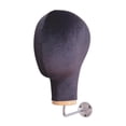 thumbnail image 2 of Bunblic Wall Mount Mannequin Head Model Height 28cm for Professional or Personal Use Black, 2 of 8