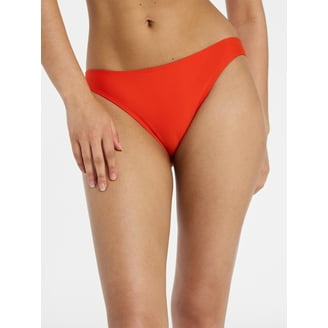 No Boundaries Zebra Print Side Tie Bikini Bottoms, Women's XXS-XXL