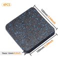 thumbnail image 4 of (4pcs) - BestXD Treadmill Mat, Exercise Equipment Mat with High Density Rubber (3.94 X 10cm X 1.3cm ), 4 of 7