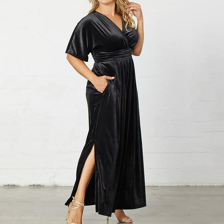 holiday party dress plus size HDE Women's Ugly Christmas Sweater Long Sleeve Above Knee Skater Dress Fun Xmas Swing Tunic Dear Santa Bring Wine evening party or any other occasions Plus-Size Party Dresses, Holiday Cocktail