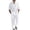 White, variant on Men's Linen Two-Piece Suit Set, Casual Long Sleeve Shirt & Pants for Fall Spring,Khaki,S