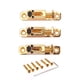 thumbnail image 5 of Yuarrent Pack of 3 Guitar Bridge Iron Installation Firmness Handy Gear Musical Accessories Instrument Supplies Metal Saddles 2piezas, 5 of 6