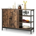 thumbnail image 1 of Costway 2-Door Industrial Kitchen Storage Cabinet Buffet Sideboard Open Shelves, 1 of 10