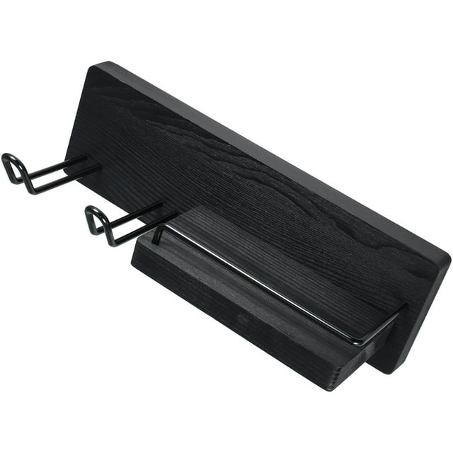 BRIGHTFUFU Soporte De Pared Para Y Herramientas De Cabello Color Negro Para