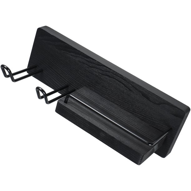 BRIGHTFUFU Soporte De Pared Para Y Herramientas De Cabello Color Negro Para