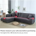thumbnail image 4 of DYstyle Stretch Textured Plaid L-Shaped Sectional Couch Slipcover Furniture Corner Sofa Covers, 4 of 5