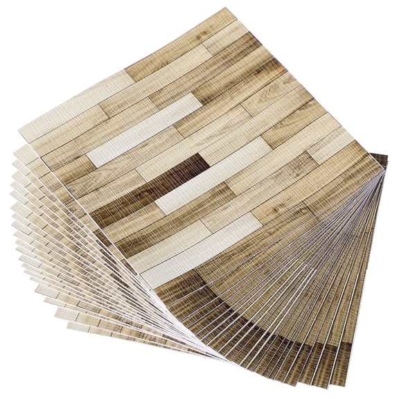 CIMAXIC 40-Piece Peel and Stick Vinyl Wood Grain Flooring Tiles for Kitchen, Bedroom, Office, and Living Spaces