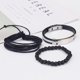 thumbnail image 3 of Pulseras para mujer, regalos para mujeres y hombres, pulsera de cuero tejida vintage, juego de pulseras de cuero de aleación, joyería de pulsera, 3 of 3