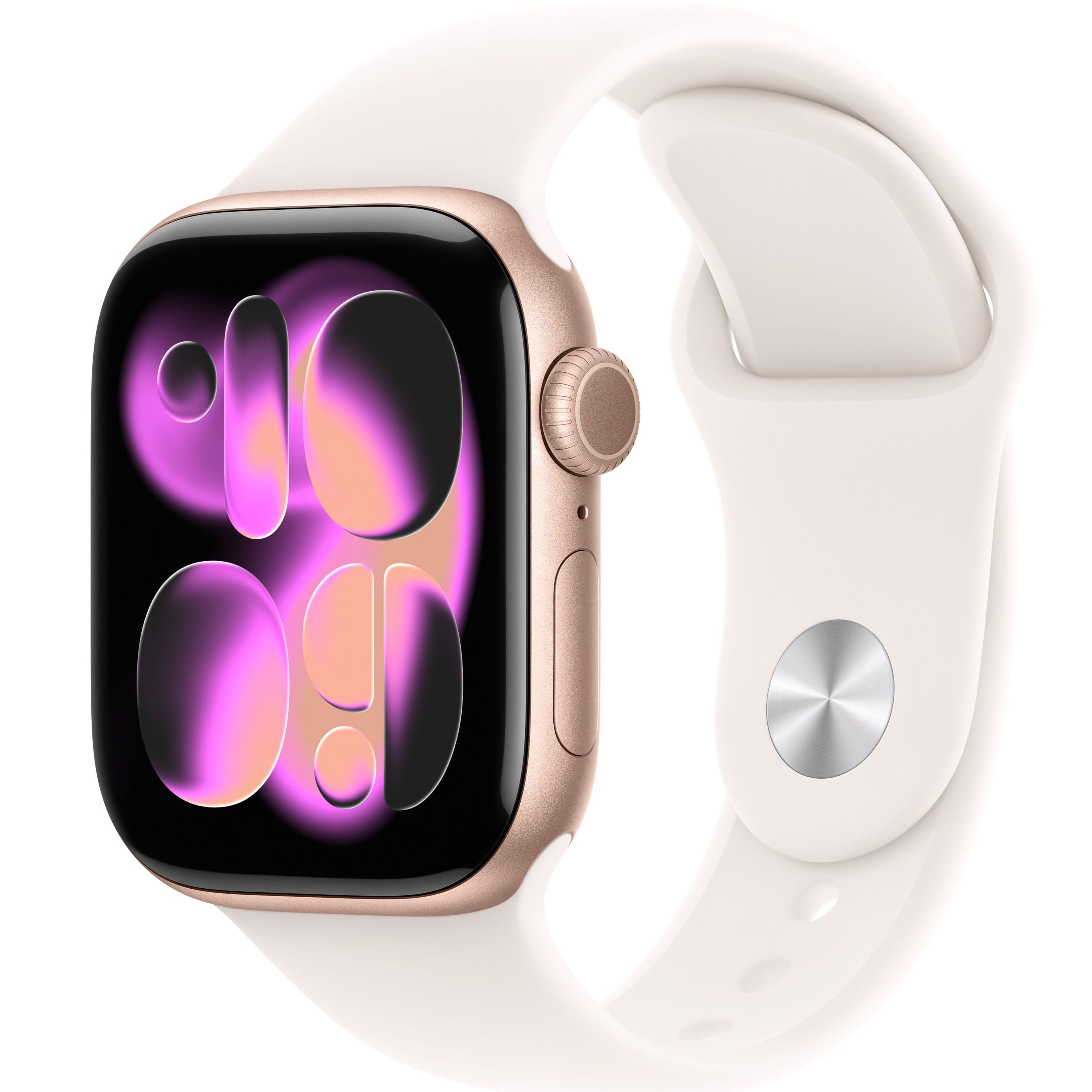 Apple Watch Series 11 GPS 42mm Rose Gold Aluminium Case with Light Blush Sport Band - S/M
