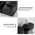 thumbnail image 3 of Xwlshop 2-Chamber Wall Mounted Soap Dispenser, 400ml x 2 No-Drill Shower Pump Organizer for Bathroom and Kitchen, 3 of 7