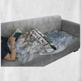 thumbnail image 6 of Anniversary Soft Flannel Fleece Blanket, Creative Sketch Artwork with Leaves and 10 Years Together Lettering on Ribbon, Cozy Plush for Indoor and Outdoor Use, 70" x 90", Multicolor, by Ambesonne, 6 of 6