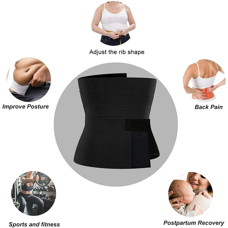 Bandage Wrap Waist Trainer for Women Lower Belly Fat Waist Wraps for Stomach  Wraps Plus Size 13.1ft 