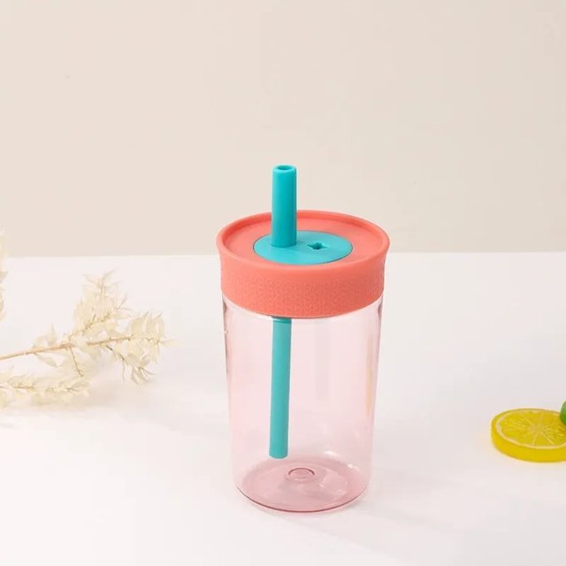 Wzzjkit Household Essentials High Temperature Plastic Cup Straw Cup Mini Portable and Compact Coffee Cup