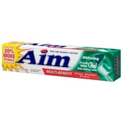 5 Pack - AIM Toothpaste Gel Whitening Mint 6 oz Each