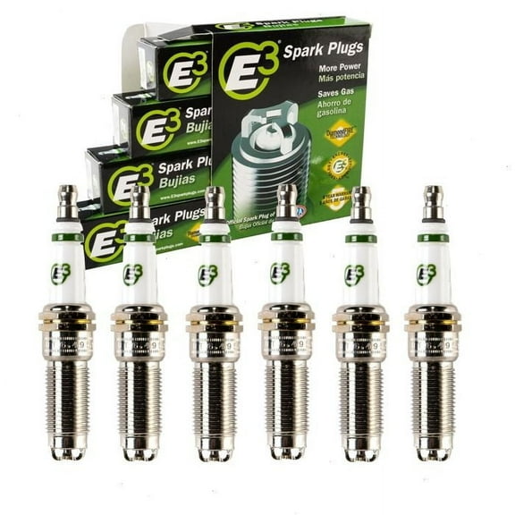 6 pc E3 Spark Plugs compatible with Lincoln Navigator 3.5L V6 2015-2022