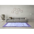 thumbnail image 3 of Ahgly Company Indoor Square Persian Blue Traditional Area Rugs, 4' Square, 3 of 4