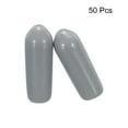 thumbnail image 2 of Uxcell Screw Thread Protectors End Caps Vinyl 50 Pcs 4mm Grey, 2 of 5