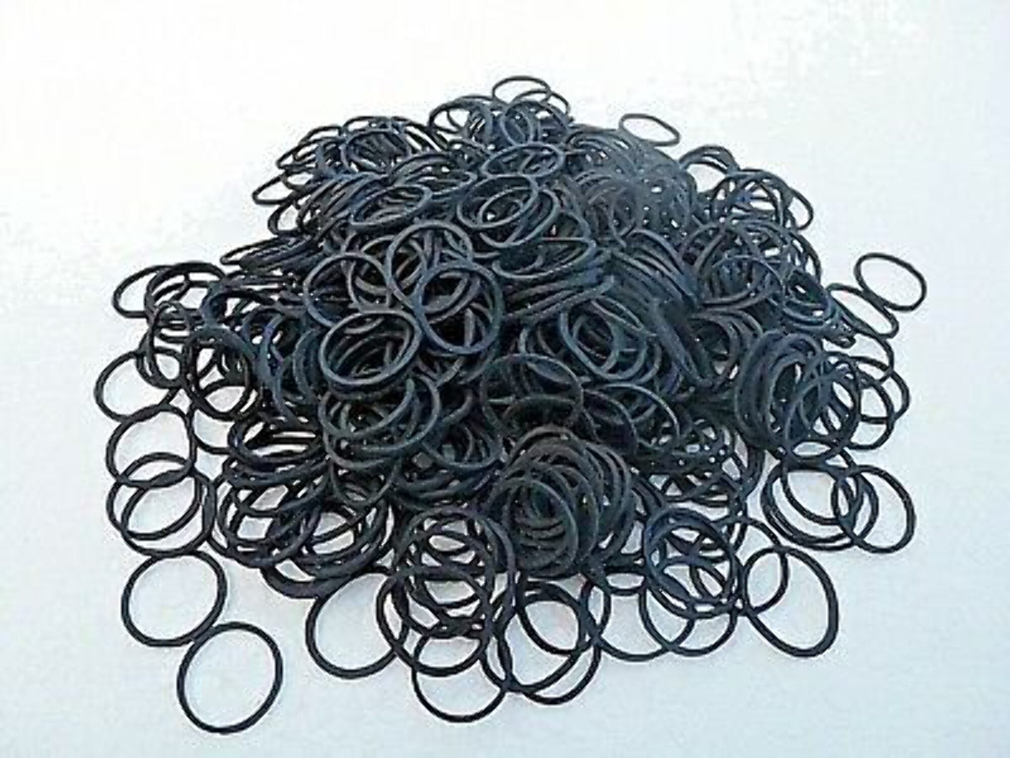 RUBBER BANDS 275-pcs BLACK/BROWN/AST/WHITE/RED- Magic Collection - GOOD  QUALITY