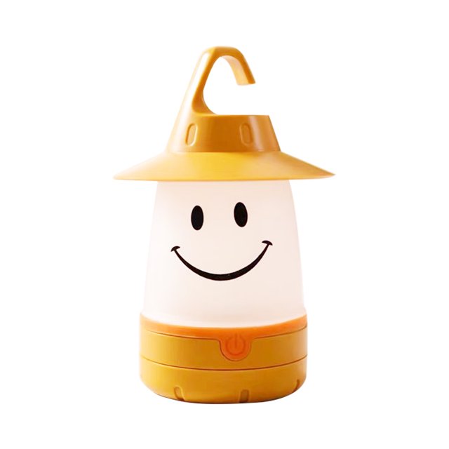 Lámpara LED Smiley Cute Hanging Night Light Carpa Camping Home Decoraciones (Amarillo) Ehuebsd Para estrenar