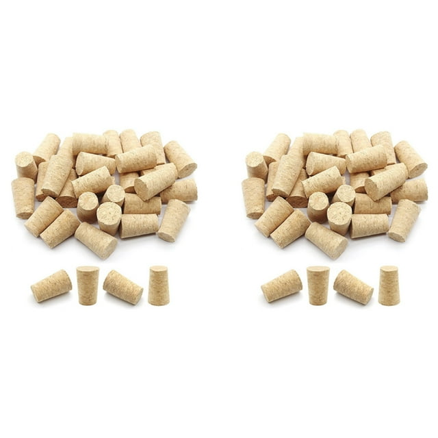 200Pcs Tapered Wine Cork Reusable Wood Corks Portable Sealing Wine Stopper Wine Bottle Cover for Bottles Wine