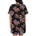 thumbnail image 3 of Lsque Bouquet Women's Short-Sleeved Pajama Set - 2 Piece Soft and Lightweight Sleepwear Set-Medium, 3 of 9