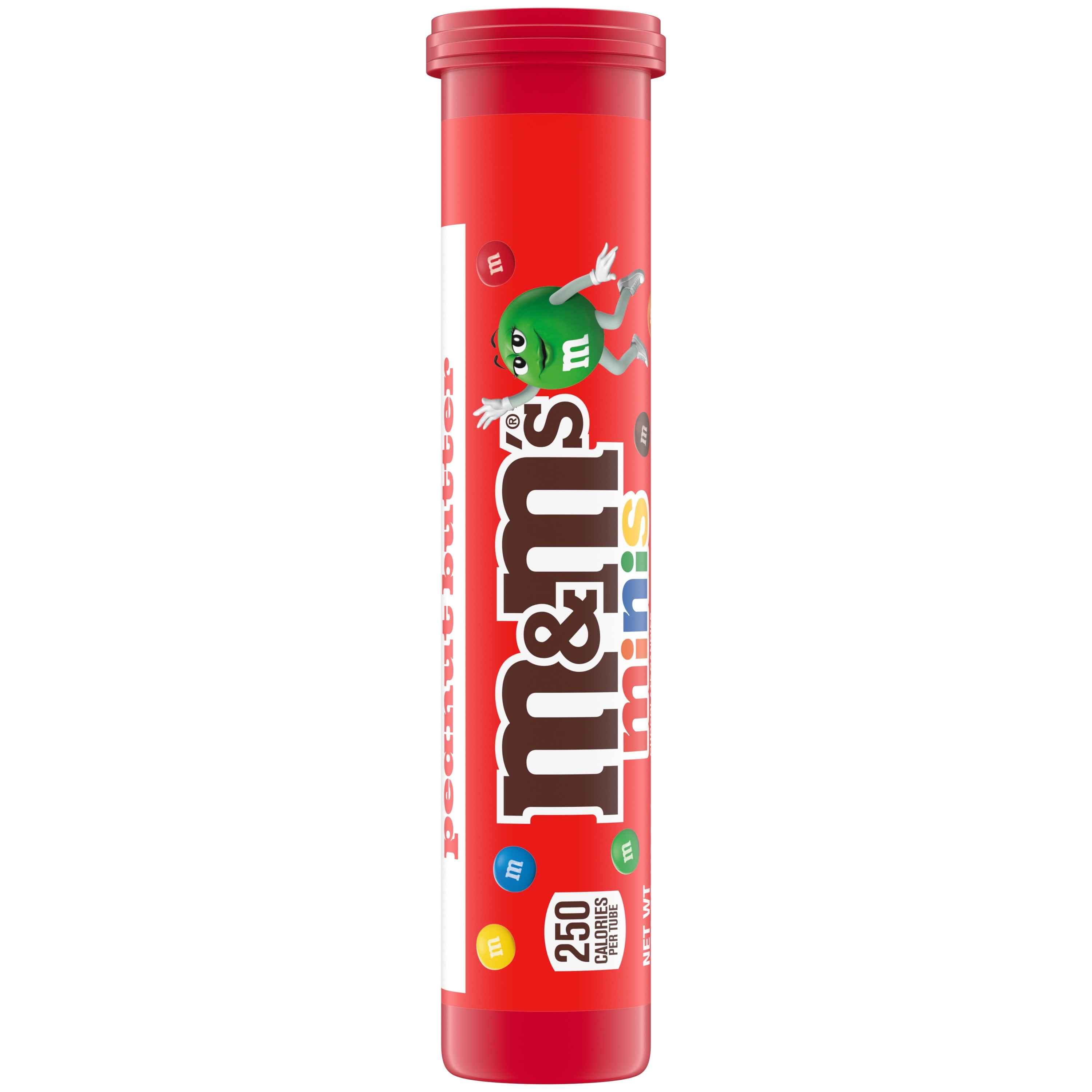 (4 pack) M&M's Minis Peanut Butter Milk Chocolate Candy - 1.74 oz Mega Tube (Packaging May Vary)