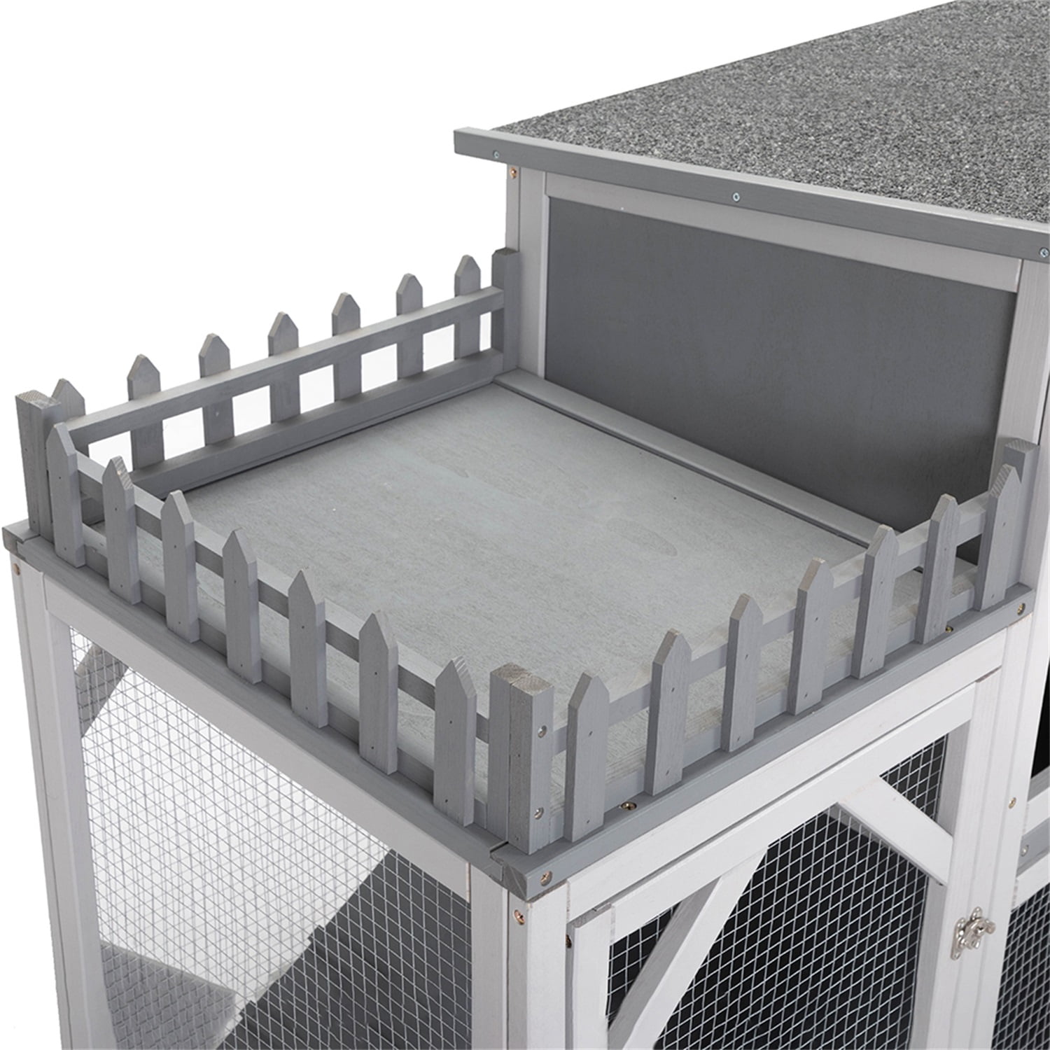 Pefilos 38" Rabbit Hutch Indoor Upgraded Wooden Bunny Cage Guinea Pig House Rabbit Cage with Run Bunny House 4 Casters Removable No Leak Trays & Fence Pefilos 38" Rabbit Hutch Indoor Upgraded Wooden Bunny Cage Guinea Pig House Rabbit Cage with Run Bunny House 4 Casters Removable No Leak Trays & Fence