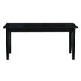 thumbnail image 2 of Solid Wood Entryway Accent Bench in Black Finish, 2 of 3