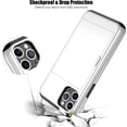 thumbnail image 5 of iPhone 11 Pro Case with Card Holder,Heavy Duty Protective Dual Layer Shockproof Hidden Card Slot Slim Wallet Case for iPhone 11 Pro for Men&Women(White), 5 of 14
