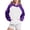 Purple, variant on Cmfcve Women's Athletic Jacket Sport Coat for Teen Girl Casual Drop Shoulder Long Sleeve Hoodies Color Block Track Running Sweatshirts Blouse with Pocket