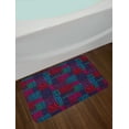 thumbnail image 2 of Abstract Bath Mat, Trippy Patchwork Stylized Modern Wavy Sketchy Lines Vivid Color Stripes Pattern, Non-Slip Plush Mat Bathroom Kitchen Laundry Room Decor, 29.5 X 17.5 Inches, Multicolor, Ambesonne, 2 of 2