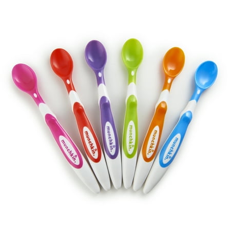 5 Baby Infant Feeding Spoons - Munchkin Soft-Tip Infant Spoons - 12 Pack