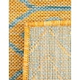 thumbnail image 5 of Jill Zarin Outdoor Collection Area Rug - Turks and Caicos (5' 3" x 8' Rectangle Yellow and Aqua/Light Blue), 5 of 12