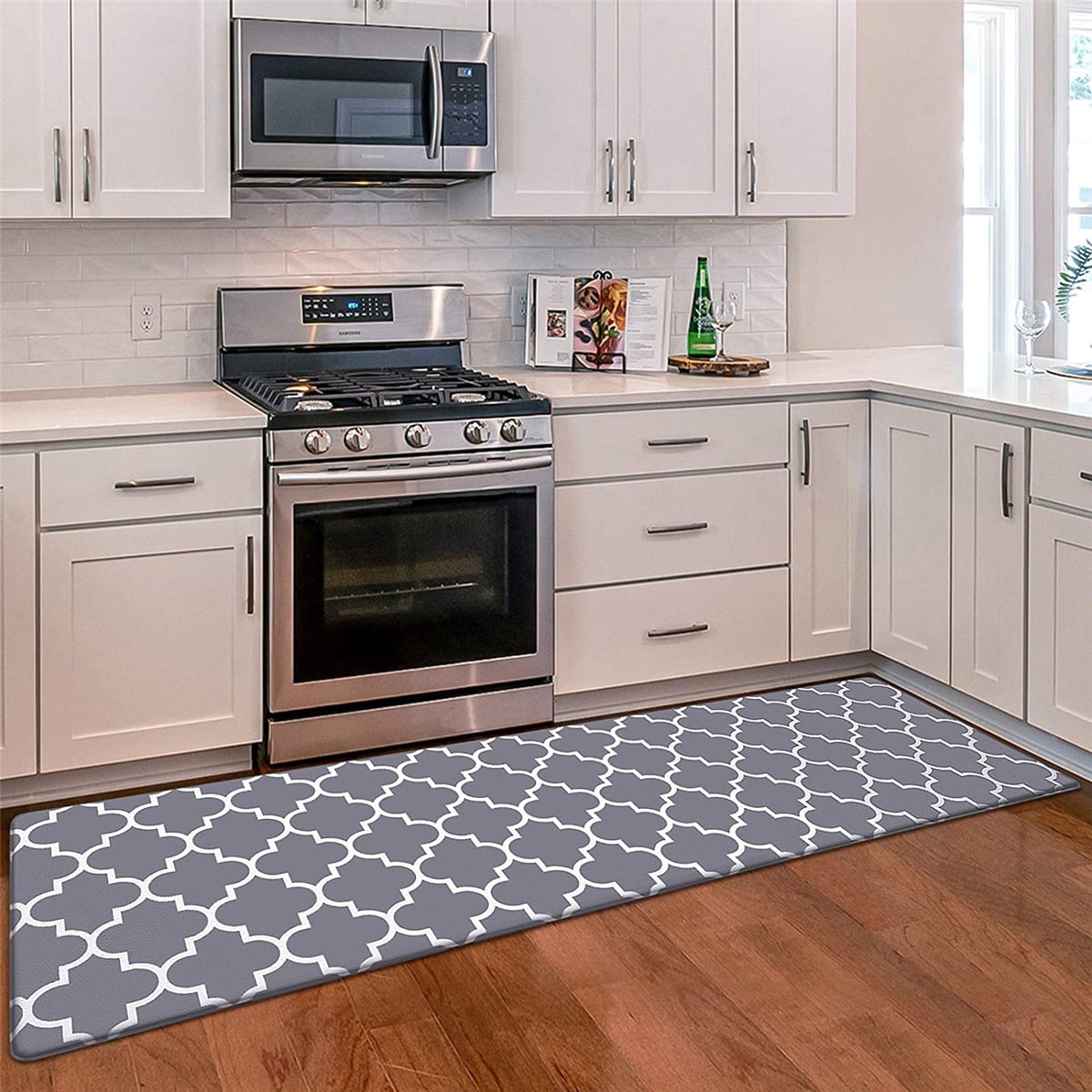 Chef Pattern Anti Fatigue Kitchen Rugs, Vintage Absorbent Non Slip  Cushioned Rugs, Stain Resistant Waterproof Long Strip Floor Mat, Comfort  Standing Mats, Living Room Bedroom Bathroom Kitchen Sink Laundry Office  Area Rugs