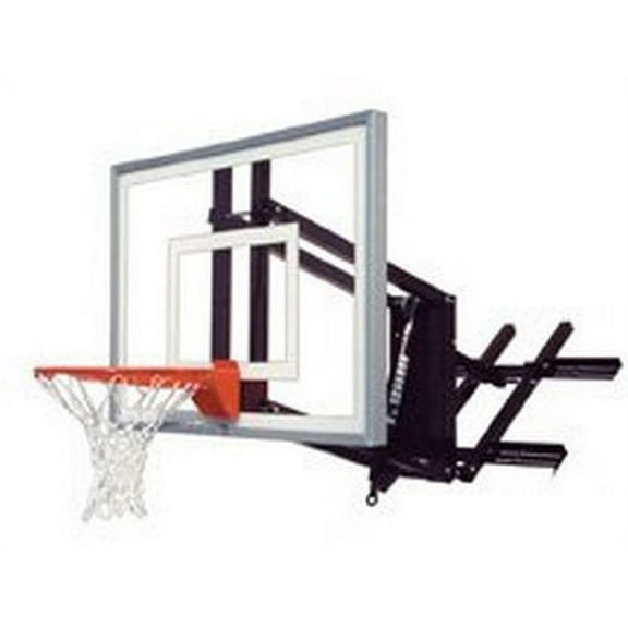 First Team RoofMaster II Steel-Acrylic Roof Mounted Adjustable Basketball System44; Black