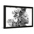 thumbnail image 1 of Double Exposure Portrait of Attractive African American Woman Combined with Photograph of Leaves, Figurative Framed Art Print Wall Art by Victor Tongdee Sold by Art.Com, 1 of 5
