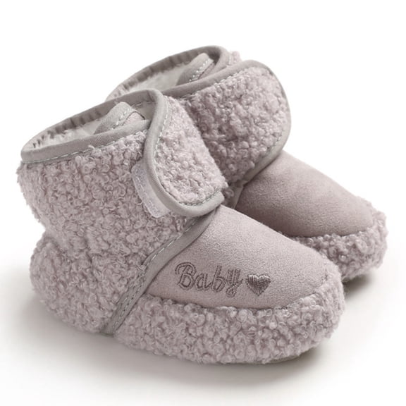 PEACNNG Newborn Baby Shoes Boys Girls Toddler Sneakers Soft Bottom Infant Flats Warm Snow Boots