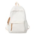 thumbnail image 1 of AMERTEER Nylon Fashion Backpack Casual Candy Color Solid Color Shopper Bag (Green), 1 of 5
