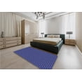 thumbnail image 5 of Ahgly Company Machine Washable Indoor Round Transitional Denim Dark Blue Area Rugs, 5' Round, 5 of 7