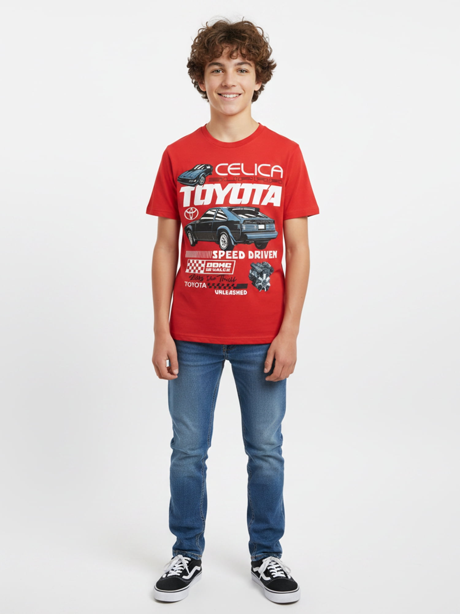 Toyota Boys' Graphic Tee with Short Sleeves, Supra, Sizes 4-18