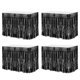 thumbnail image 1 of Faldas de mesa de flecos de papel de aluminio metálico Uxcell para fiesta negras, 1 of 7