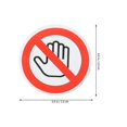 thumbnail image 2 of Self Adhesive Safety Labels Warning Stickers Red for Warning 6Pcs, 2 of 5