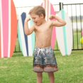 thumbnail image 4 of FORMRS Boys Swim Trunks Quick Dry Mesh Liner Boardshorts Sizes XS-XL, Wooden Boat, 4 of 7